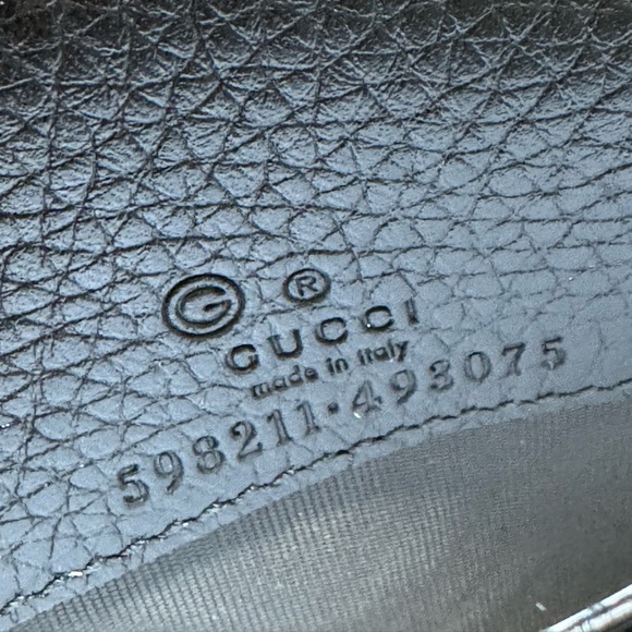 New Authentic Gucci Soho Wallet on Chain Black Leather Cross Body Bag - Picture 10 of 10